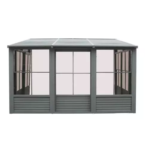 Gazebo Penguin Florence Add-A-Room with Metal Roof 8 Ft. x 12 Ft. in Slate