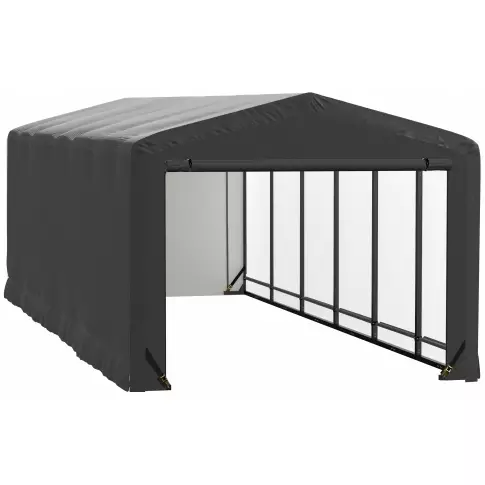 ShelterTube Wind and Snow-Load Rated Garage, 10x27x8 Gray — vue alternative du produit