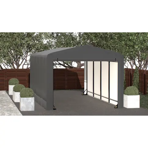 ShelterTube Wind and Snow-Load Rated Garage, 10x18x8 Gray — additional product view 3