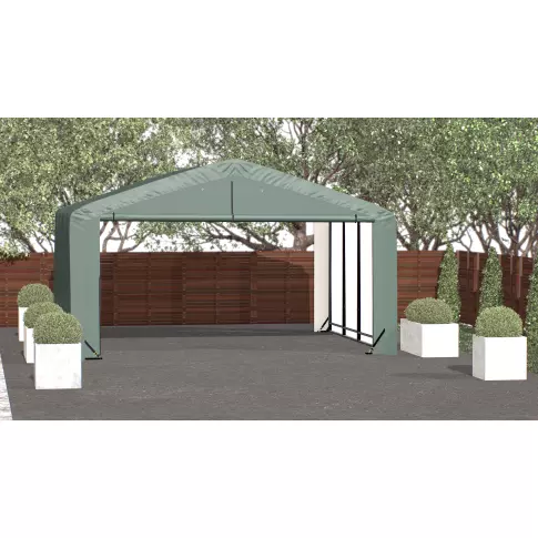 ShelterTube Wind and Snow-Load Rated Garage, 20x18x10 Green — alternate product view