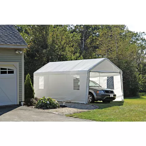 ShelterLogic MaxAP遮阳篷带窗围挡套件 10 x 20英尺
