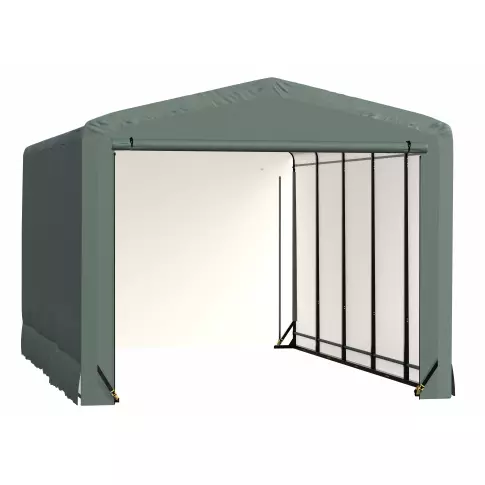 ShelterLogic ShelterTube防风防雪额定车库, 12x23x10 绿色