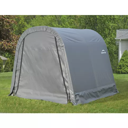ShelterLogic ShelterCoat 8 x 8 ft. Wind and Snow Rated Garage Round Gray STD