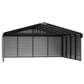 Arrow Steel Carport With 3 Wall Kits, 20X20X07