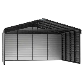 Arrow Steel Carport With 3 Wall Kits, 20X20X09