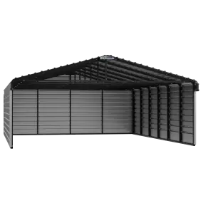Arrow Steel Carport With 3 Wall Kits, 20X29X07