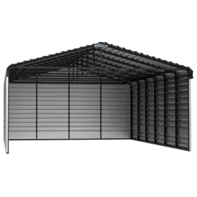 Arrow Steel Carport With 3 Wall Kits, 20X29X09