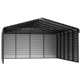 Arrow Steel Carport With 3 Wall Kits, 20X24X09