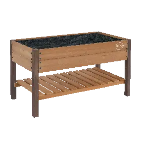 Miracle-Gro® Wood 2 x 4 ft. Raised Garden Planter with Shelf