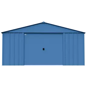 Arrow Classic Metal Shed, 14 x 12, Blue Grey