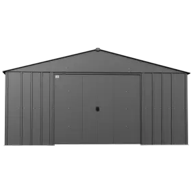 Arrow Classic Metal Shed, 14 x 14, Charcoal