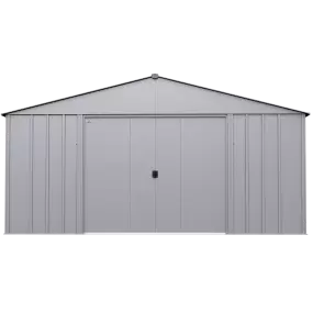 Arrow Classic Metal Shed, 14 x 14, Flute Grey
