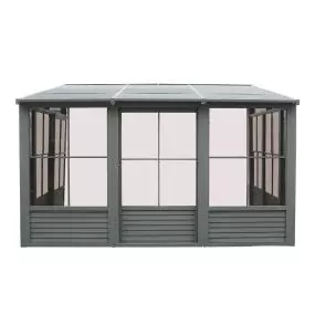 Gazebo Penguin Florence Add-A-Room with Metal Roof 8 Ft. x 16 Ft. in Slate