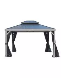 Gazebo Penguin Yosemite 10x12 double steel roof gazebo aluminum posts