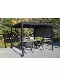 Corriveau Casilda pergola louver with many blinds 10' x 10'