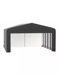 Garage résistant au vent et à la neige ShelterTube, 20 x 18 x 12, gris