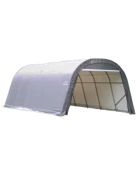 Garage rond ShelterCoat 12 x 20 pi, gris standard