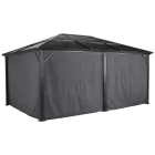 Sojag Grey Curtains for Meridien Gazebo, 12 ft. x 16 ft., Spun