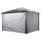 Sojag, rideaux gris pour abri soleil Meridien, 10 x 10 pi, polyester filé