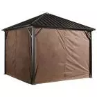 Sojag Brown Curtains for Dakota Gazebo, 8 ft. x 8 ft., Poly