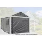 Sojag Samara Enclosure Kit for 12x20 ft. Carport, Dark Grey