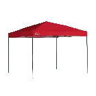 Tente à auvent escamotable Shade Tech à pieds droits, 10x10 rouge