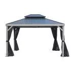 Gazebo Penguin Yosemite 10x12 double steel roof gazebo aluminum posts