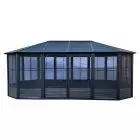 Gazebo Penguin Florence Solarium 12 X 18 Metal Roof in black