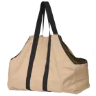 Firewood Bag Extra Large Heavy Duty 31 x 11 x 22 in. Tan