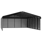 Steel Carport With 3 Wall Kits, 20X29X07
