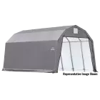 Garage à grange ShelterCoat 12 x 24 pi, gris, hauteur 11 pi