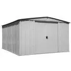 Abri de rangement en acier Arrow Classic, 10 x 12 pi, gris pâle
