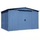 Abri de rangement en acier Arrow Classic, 10 x 8 pi, gris bleu