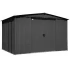 Arrow Classic Steel Storage Shed, 10x8, Charcoal