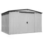 Arrow Classic Steel Storage Shed, 10x8, Flute Grey