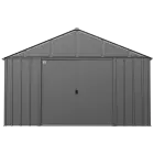 Abri de jardin Arrow Classic en métal, 12 x 12, gris charbon