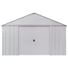 Abri de jardin Arrow Classic en métal, 12 x 12, gris cannelé