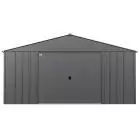 Abri de jardin Arrow Classic en métal, 14 x 12, gris charbon
