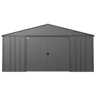 Abri de jardin Arrow Classic en métal, 14 x 17, gris charbon
