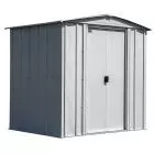 Arrow Classic Steel Storage Shed, 6x5, Flute Grey