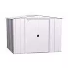 Arrow Classic Steel Storage Shed, 8x8, Flute Grey