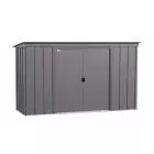 Arrow Classic Steel Storage Shed, 10x4, Charcoal