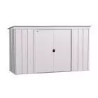 Arrow Classic Steel Storage Shed, 10x4, Flute Grey