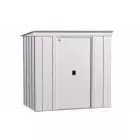 Abri de rangement en acier Arrow Classic, 6 x 4 pi, gris pâle