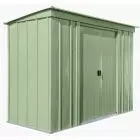 Abri de rangement en acier Arrow Classic, 8 x 4 pi, vert sauge
