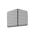 10X7 Rear Wall Kit For Arrow Steel Carport Eggshell