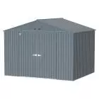 Arrow Elite Steel Storage Shed, 10x8, Anthracite