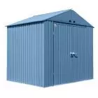 Arrow Elite Steel Storage Shed, 8x6, Blue Grey