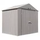 Arrow Elite Steel Storage Shed, 8x6, Cool Grey