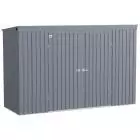 Abri de rangement Arrow Elite en acier, 10 x 4, anthracite